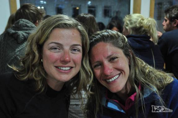 Celebrando a noite de natal com a carioca Ana Paula no refúgio Grey, parque nacional Torres del Paine, no sul do Chile